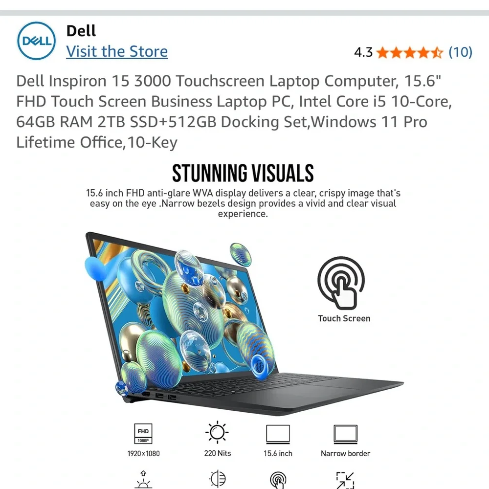 Dell Inspiron 15 3520 Laptop - Gray